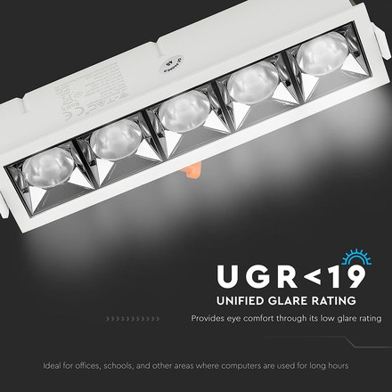 SKU 981 LED Луна SAMSUNG ЧИП - 20W Рефлектор UGR<19 12' 2700K с марка V-TAC