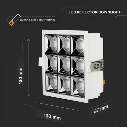 SKU 999 LED Луна SAMSUNG ЧИП - 36W Рефлектор UGR<19 36' 2700K с марка V-TAC