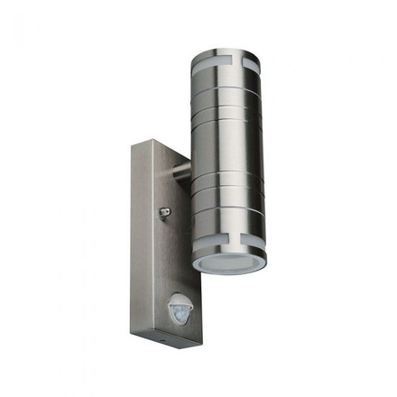 Wall Fitting Gu10 Steel Body Sensor  2 Way IP44