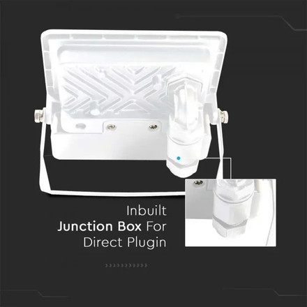 20W LED PIR Sensor Floodlight SAMSUNG CHIP White Body 4000K