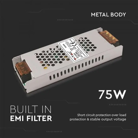SKU 2685 LED Захранване 75W 24V 3.15A IP20 с марка V-TAC