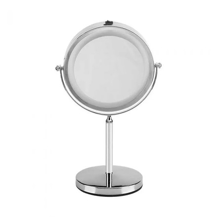 SKU 6629 3 LED Огледало Настолно 4xAAA Батерия Никел Тяло D:17СМ с марка V-TAC