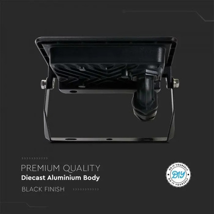 LED Прожектор 20W 3000К SAMSUNG ЧИП Черно Тяло SKU 20307 V-TAC