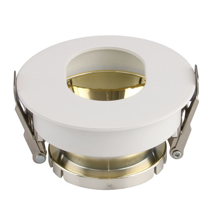 SKU 3163 GU10 Отливка Кръг Бяло+Розово Златоно VT-874 с марка V-TAC