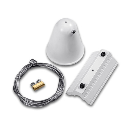 Hanging Track Light Kit 1M/4Line White 