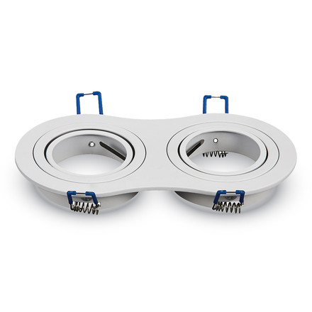 SKU 3601 2*GU10 Корпус Луна Кръг Бяла с марка V-TAC