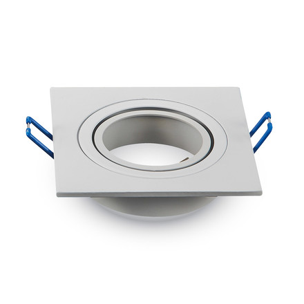 1*GU10 Fitting Square White 