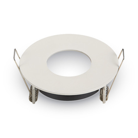 GU10 Fitting Matt Round White 