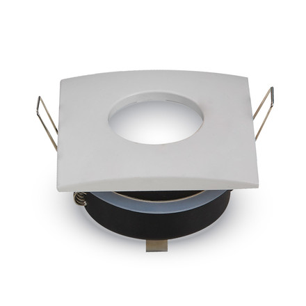 GU10 Fitting Matt Square White 