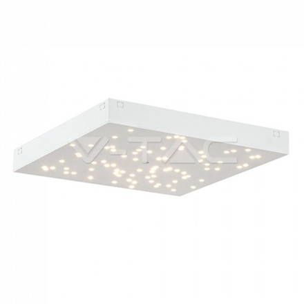 Плафон за таван 8W Димируем 2 в 1 сменяем спектър бяло тяло SKU 40281 V-TAC
