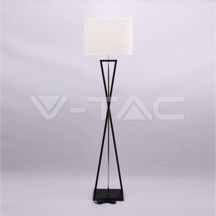 SKU 40401 Наземна Лампа E27 Черна + Слоновоа Кост Ключ Квадрана с марка V-TAC