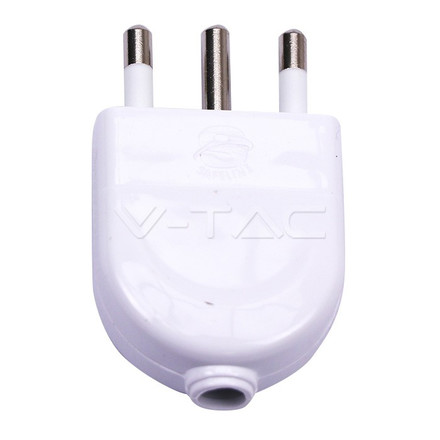 SKU 8718 16A PLUG (POLYBAG+CARD)- WHITE с марка V-TAC