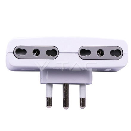 Adattatore Spina 16A 4 Prese 10/16A Bipasso Max:1500W 