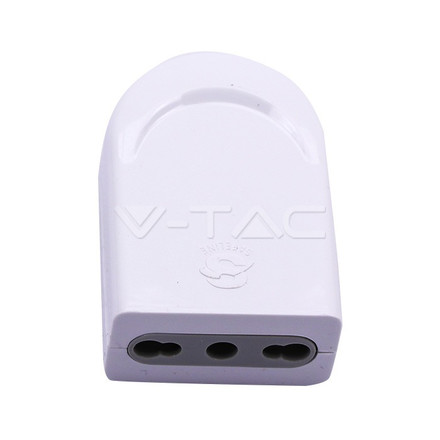 SKU 8728 16A FEMALE PLUG (POLYBAG+CARD) - WHITE с марка V-TAC
