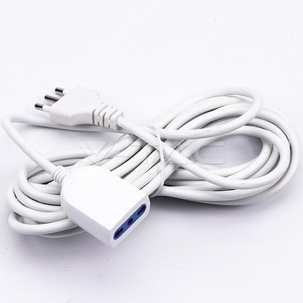 SKU 8732 5M EXTENSION CABLE SINGLE PLUG 16A (POLYBAG WITH CARD PACKAGE) с марка V-TAC