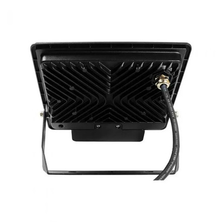 LED Прожектор с PIR сензор 50W 3000К SAMSUNG ЧИП Черно Тяло и 1 метър кабел SKU 20289 V-TAC