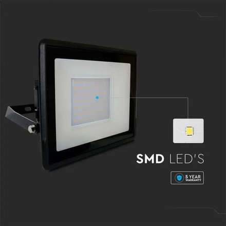 LED Прожектор 50W 6400К SAMSUNG ЧИП Черно Тяло SKU 20315 V-TAC