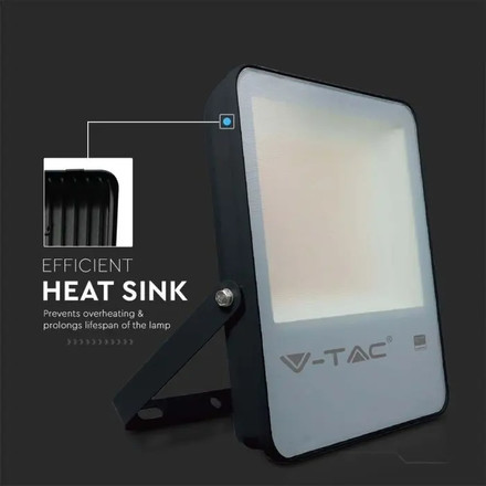 LED Прожектор 50W 4000К 137LM/W SAMSUNG ЧИП Черно Тяло SKU 20404 V-TAC