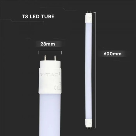 LED Tube SAMSUNG CHIP  - 60cm 7.5W G13 Nano Plastic Rotatable А++ 3000K