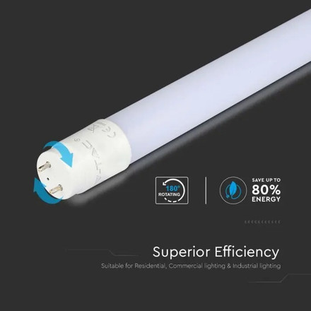 SKU 21798 LED Пура SAMSUNG ЧИП - 60см 7.5W G13 Нано Пластик Ротация А++ 3000К с марка V-TAC