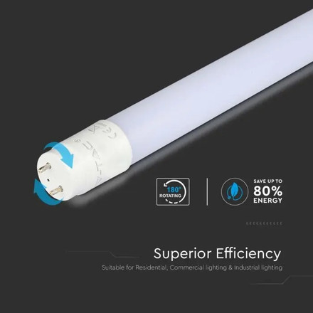 LED Tube SAMSUNG CHIP  - 60cm 7.5W G13 Nano Plastic Rotatable А++ 4000K