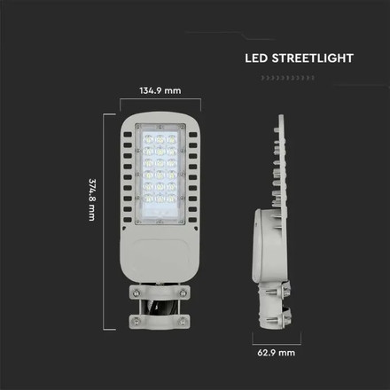 LED Street Light SAMSUNG CHIP 5 Years Warranty - 30W SLIM 6500K 135LM/W