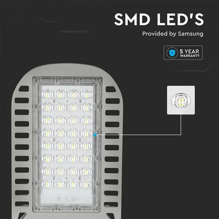 SKU 21958 LED Улична Лампа SAMSUNG ЧИП - 50W 4000K 135LM/W с марка V-TAC