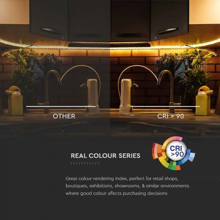 SKU 2697 LED Лента - 90 LEDS/M 24V IP20 4000K 120° 4W/M 200LM/W с марка V-TAC