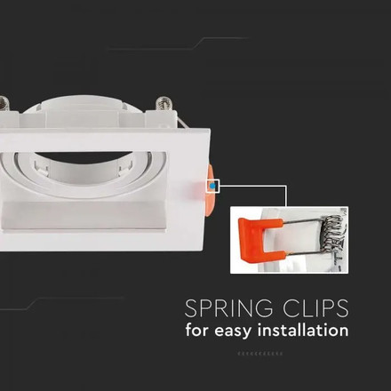 SKU 6656 GU10 Корпус Квадрат Бял с марка V-TAC