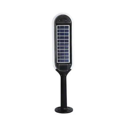 5W LED Solar Bollard Light With White + Black Body 3000K