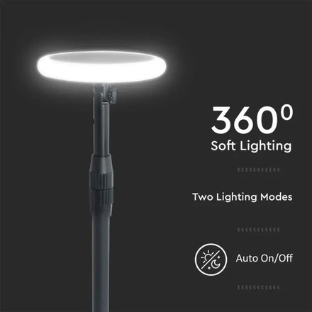 SKU 6668 3W LED Соларно Градински Тяло Черно Бяло Тяло 3000K 2 броя в пакет с марка V-TAC