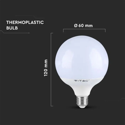 LED Крушка Е27 12W SAMSUNG ЧИП G120 3000K 120LM SKU 2120021 V-TAC