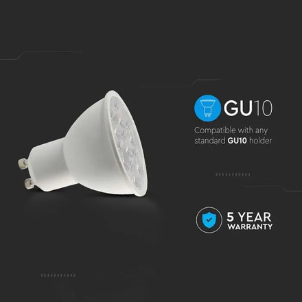 LED Крушка GU10 6.5W 3000К 10° SAMSUNG ЧИП SKU 2120026 V-TAC