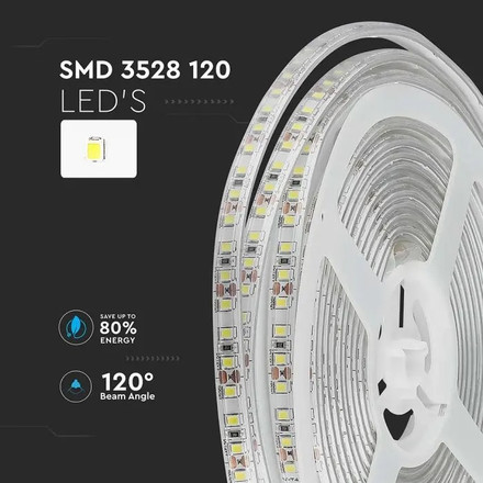 LED Strip SMD3528 - 120 LEDs 4000K IP65