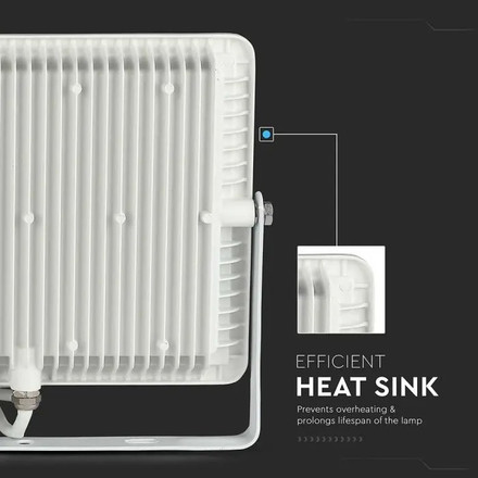 LED Прожектор 50W 4000К SAMSUNG ЧИП Бяло Тяло SKU 21762 V-TAC