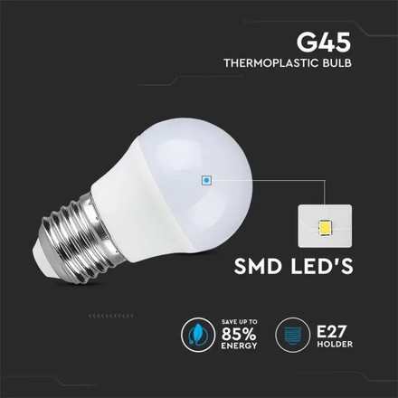 LED Крушка Е27 6.5W SAMSUNG ЧИП G45 4000K SKU 21867 V-TAC