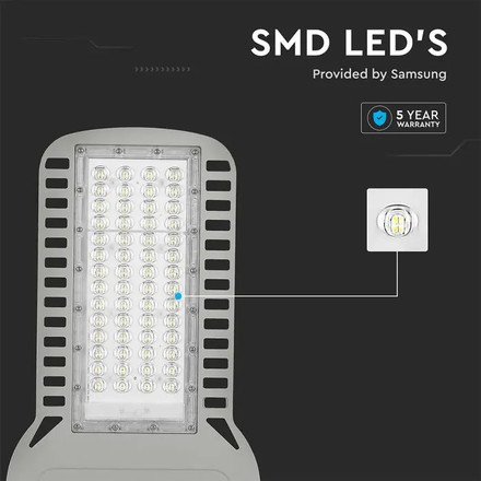 LED Street Light SAMSUNG CHIP 5 Years Warranty - 150W SLIM 4000K 135LM/W