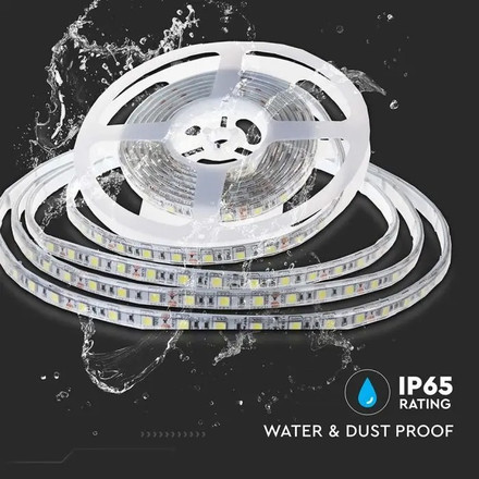 SKU 212626 LED Лента SMD2835 - 120/1 24V IP65 4000K Двойно PCB 10М Ролка с марка V-TAC