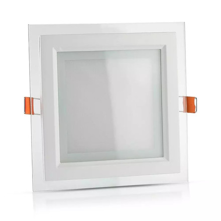 18W LED Panel Downlight Glass - Square  6400K