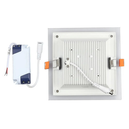 18W LED Panel Downlight Glass - Square  6400K