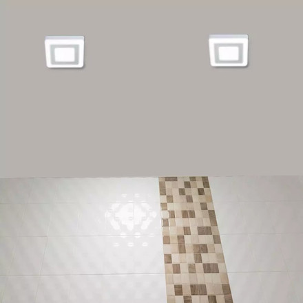 SKU 4922 6W+2W LED Панел Външен монтаж - Квадрат Модул 3000K с марка V-TAC