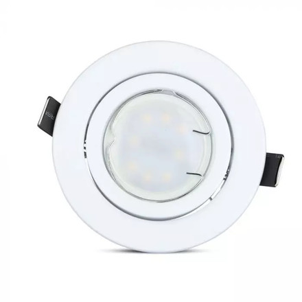 LED Крушка - 5W GU10 С Фасунга Бяло Тяло 6400К 3бр/сет