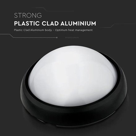 SKU 5051 12W Плафониера Черно Тяло 6000К IP65 с марка V-TAC