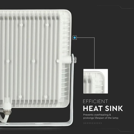 100W LED Floodlight SMD SAMSUNG CHIP G2 SLIM  White Body 4000K