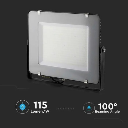 300W LED Floodlight SMD SAMSUNG CHIP G2 SLIM Black Body 6500K