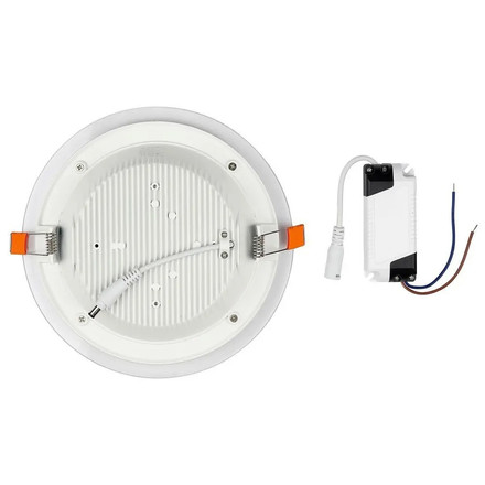 12W LED Panel Downlight Glass - Round 4000K 