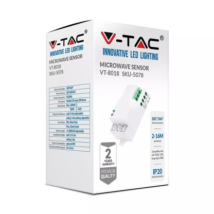 SKU 5078 Микровълнов Датчик За Движение с марка V-TAC
