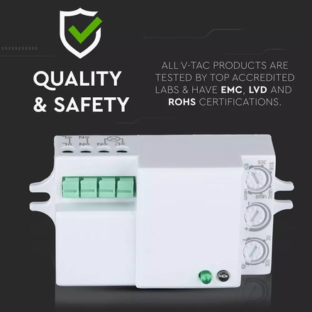 SKU 5078 Микровълнов Датчик За Движение с марка V-TAC