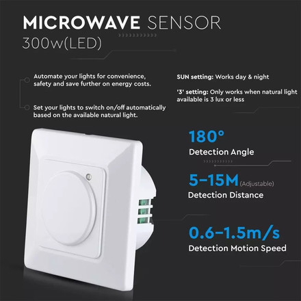 SKU 5083 Микровълнов Датчик с марка V-TAC