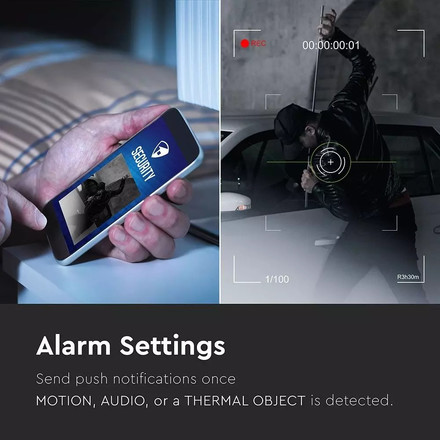 LED Прожектор с камера и сензор с WIFI 18W 6000К  Бяло Тяло SKU 5745 V-TAC